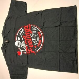 Womens Short Sleeve Graphic Tee - Black and Pink